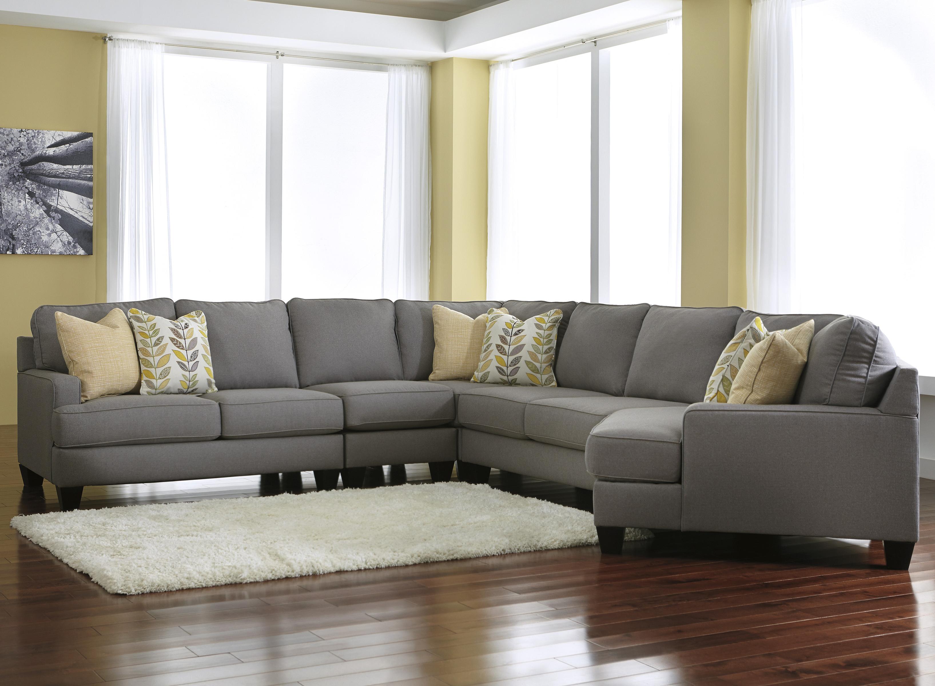 Signature Design by Ashley Chamberly Alloy Modern 5Piece Sectional